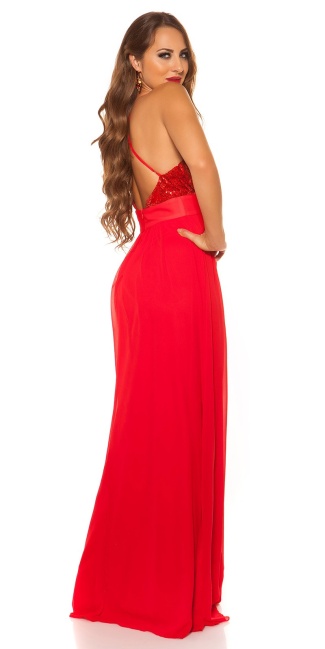 Red Carpet Look! Sexy KouCla dress with sequins Red